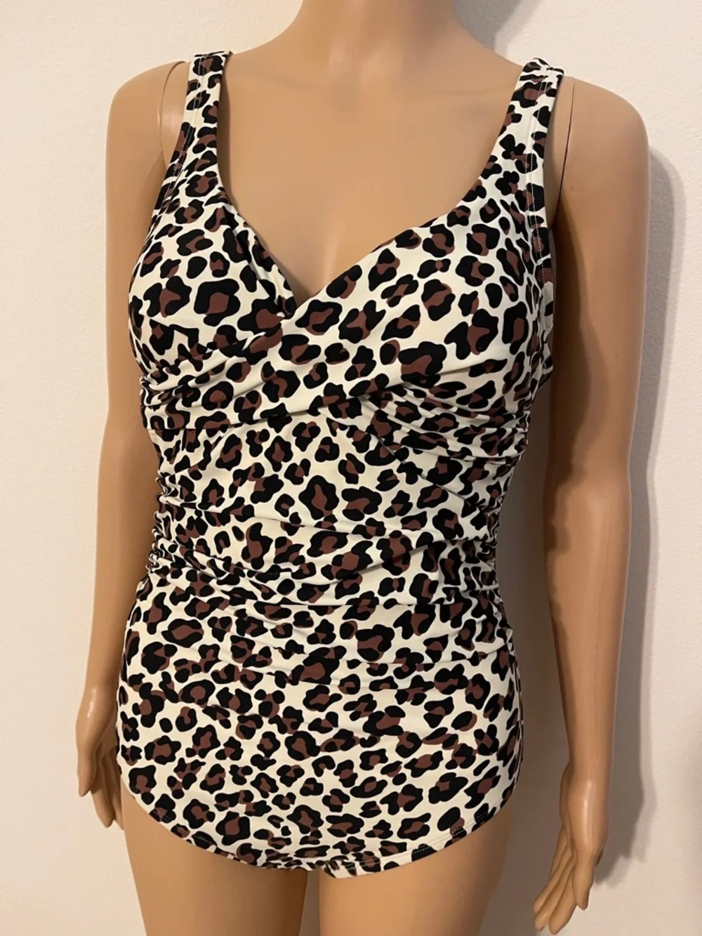 Kona Sol Leopard Print One-Piece Swimsuit